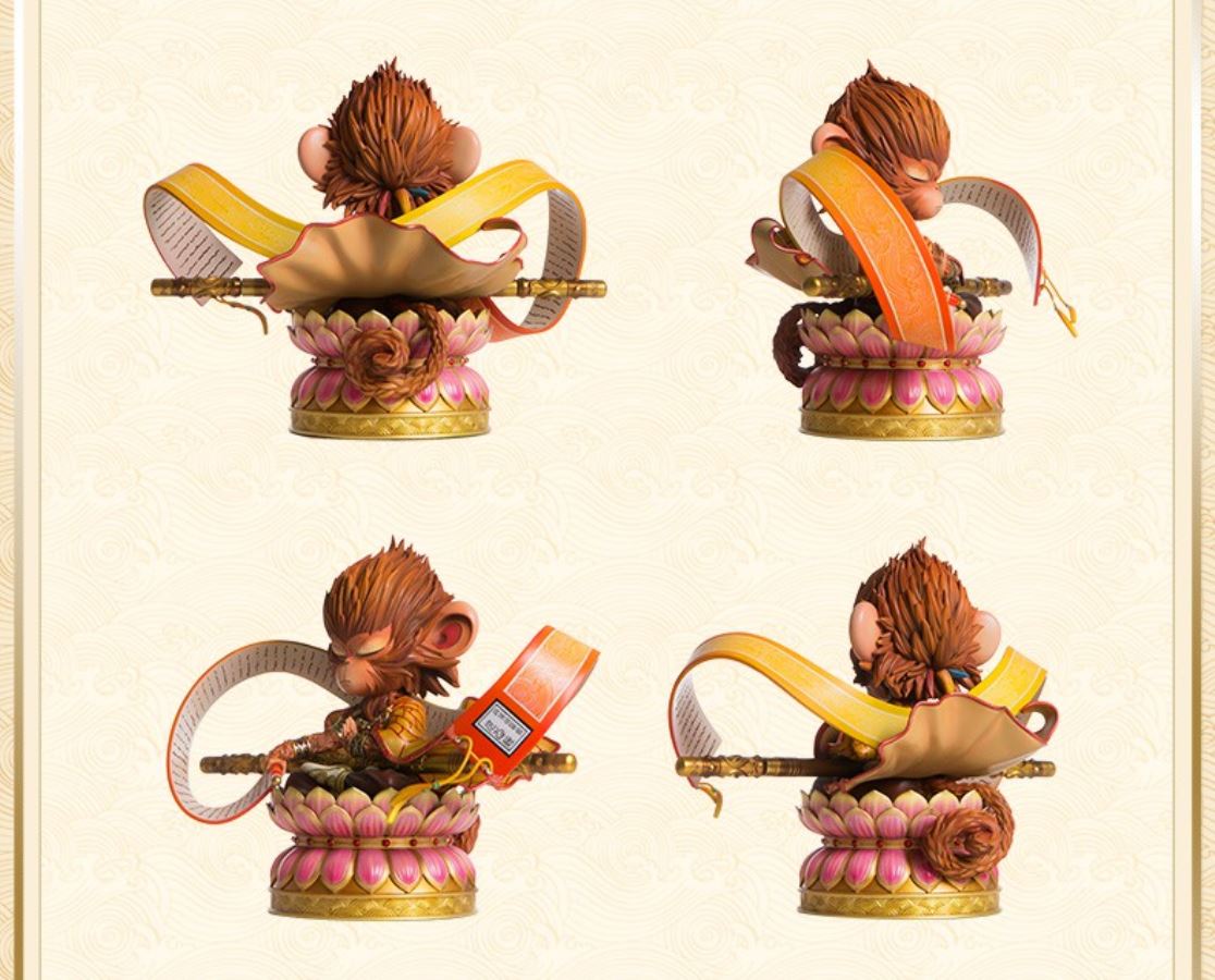 myth of the Monkey King Journey to the West Pavilion fighting over the Buddha statues