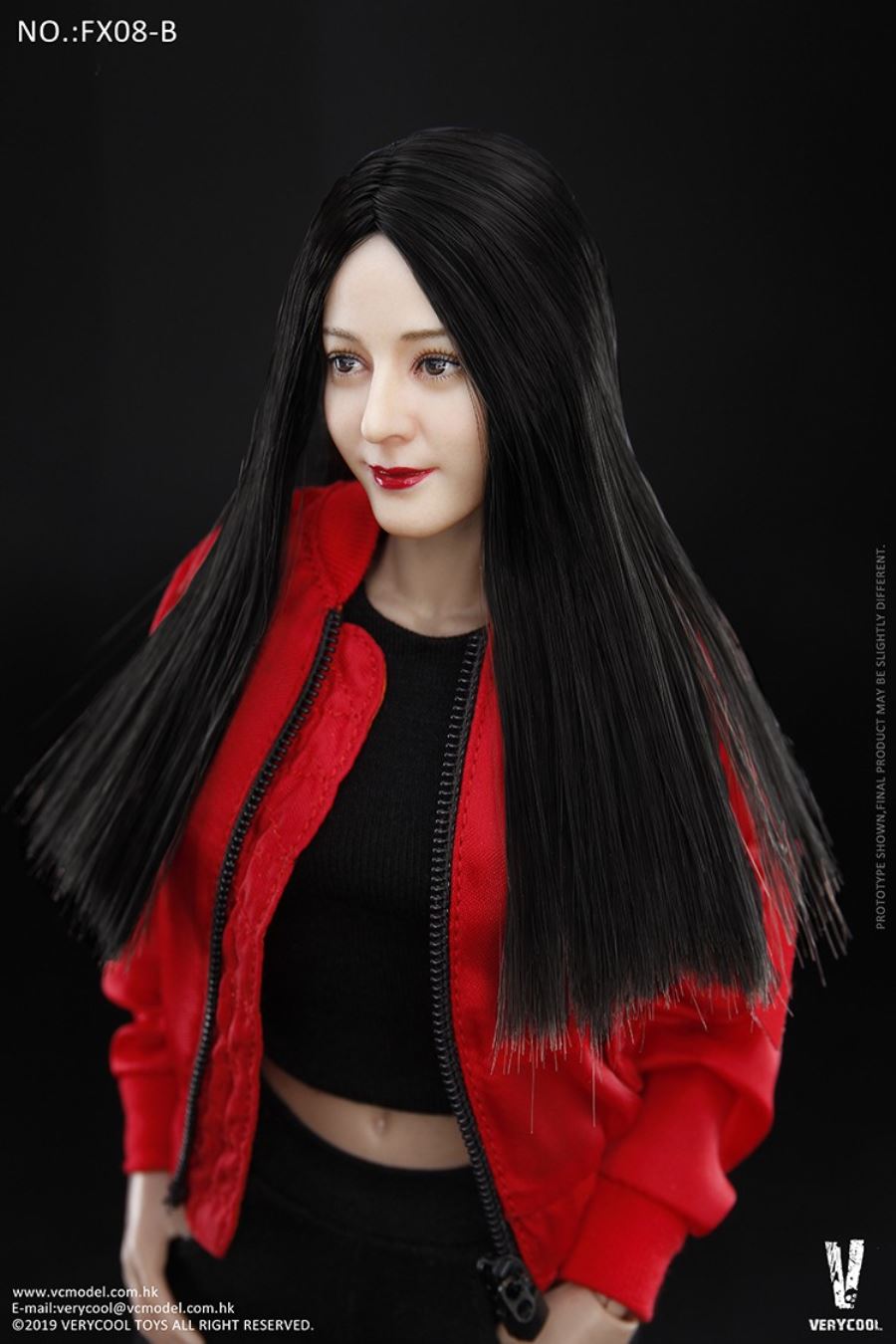 1/6 Asian beauty head carving