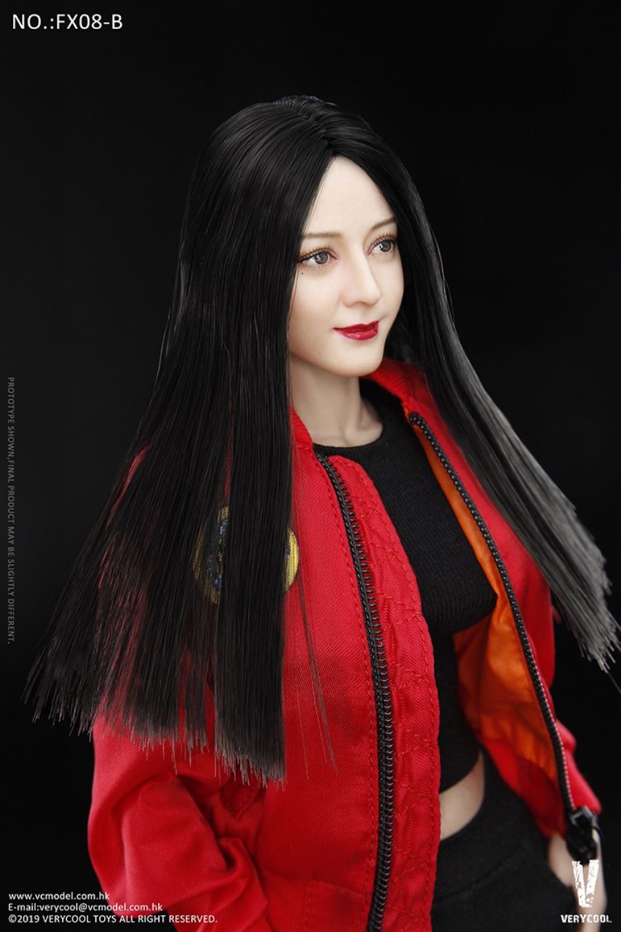 1/6 Asian beauty head carving