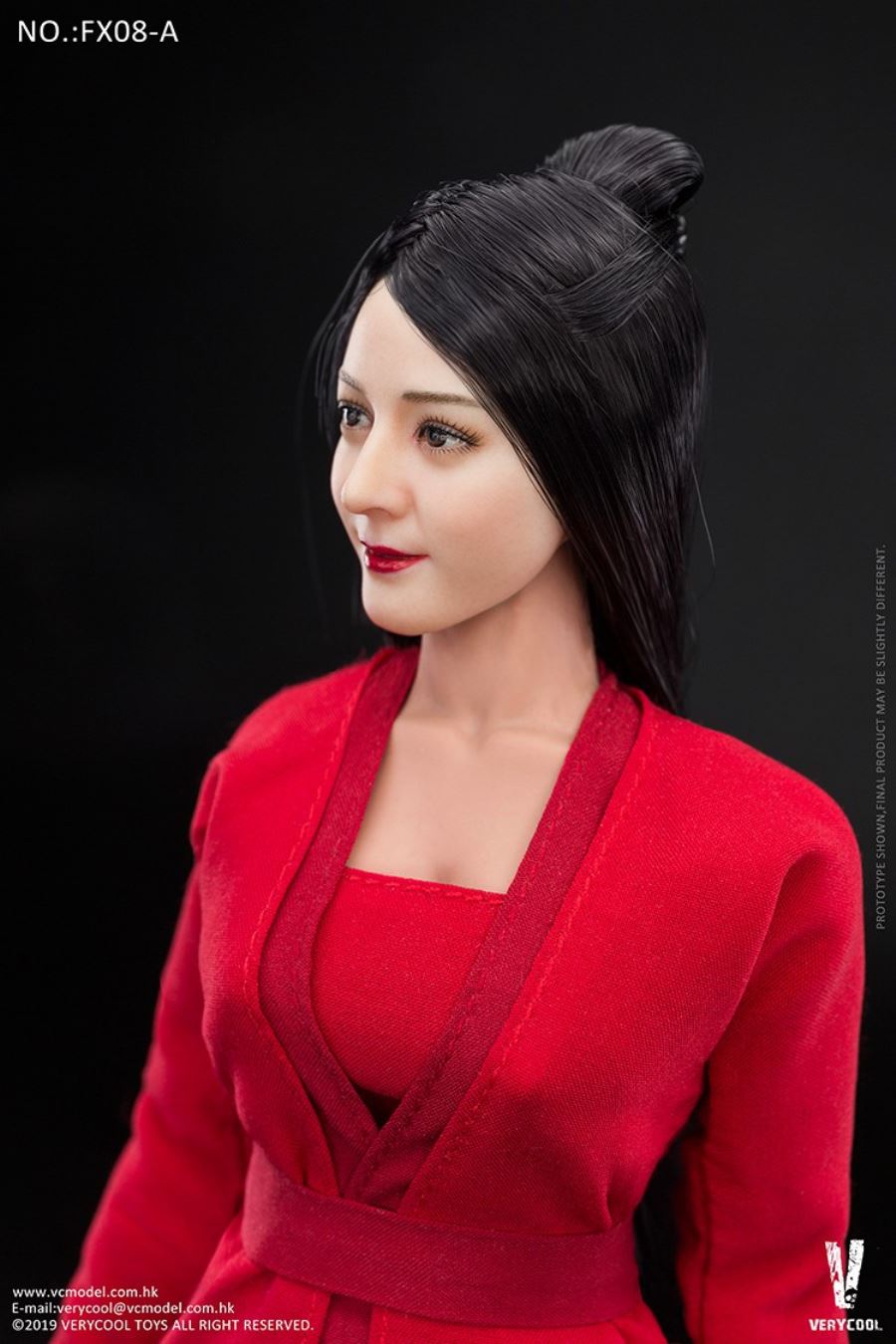 1/6 Asian beauty head carving