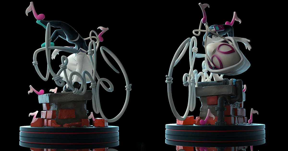Q-Fig Spider-Man Into Spider Verse - Spider-Gwen