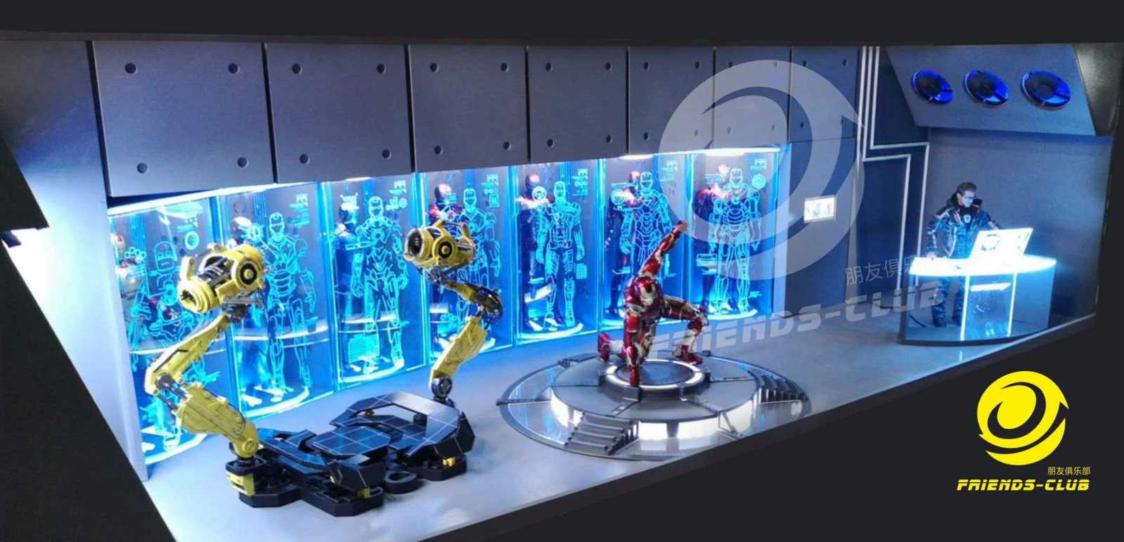 1/6 Iron Man Gnaku-Seven Library Scene