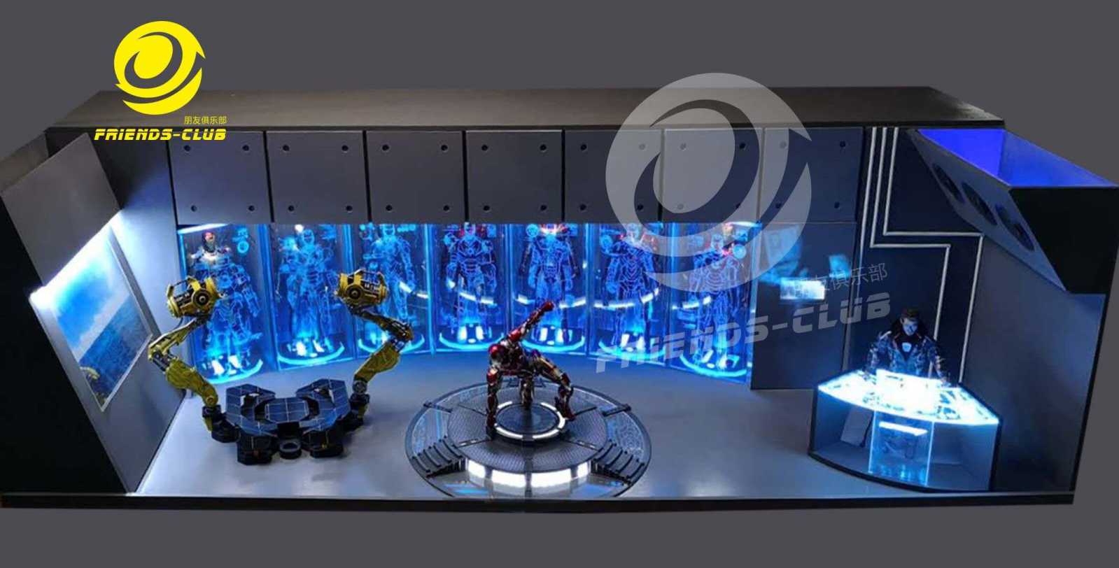 1/6 Iron Man Gnaku-Seven Library Scene