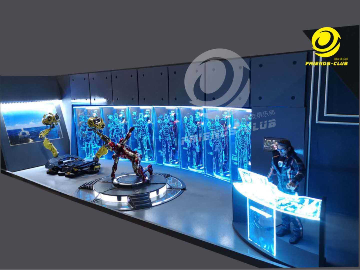 1/6 Iron Man Gnaku-Seven Library Scene