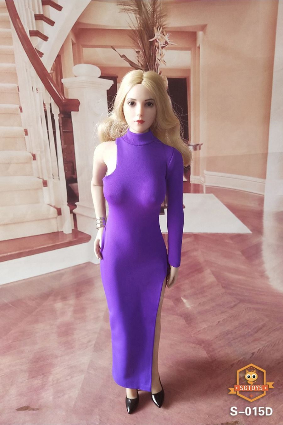 1/6 sexy ladies evening dress long skirt suit