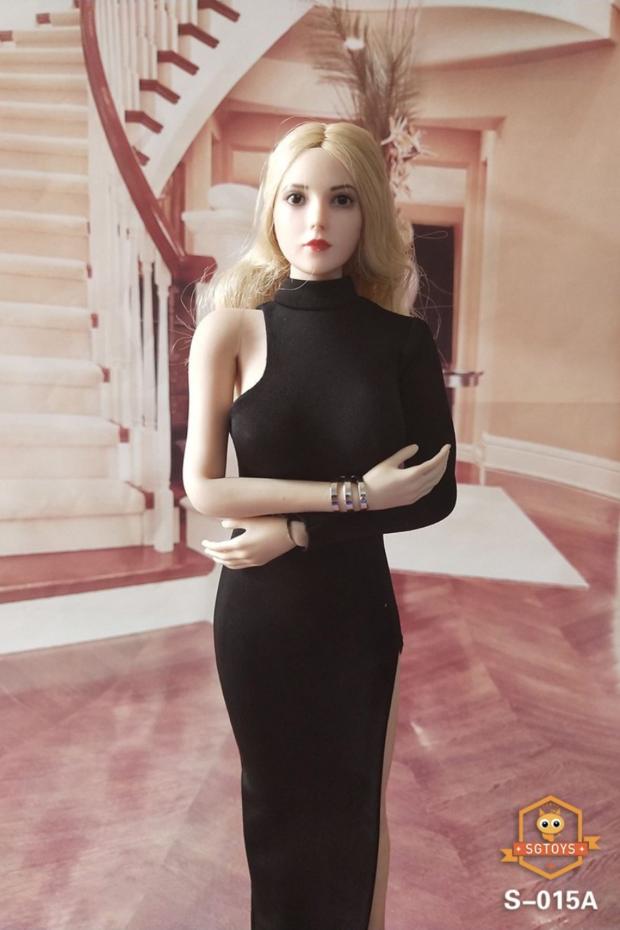 1/6 sexy ladies evening dress long skirt suit