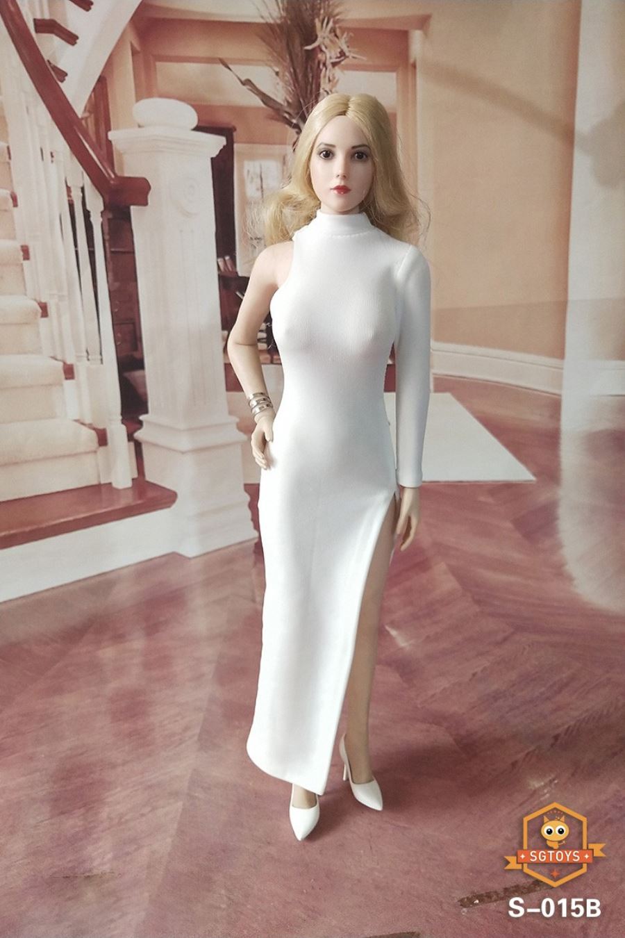 1/6 sexy ladies evening dress long skirt suit
