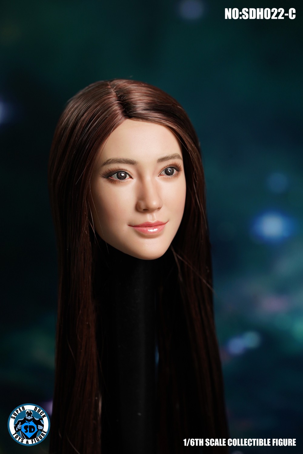 1/6 Asian Female Head Carving SDH022