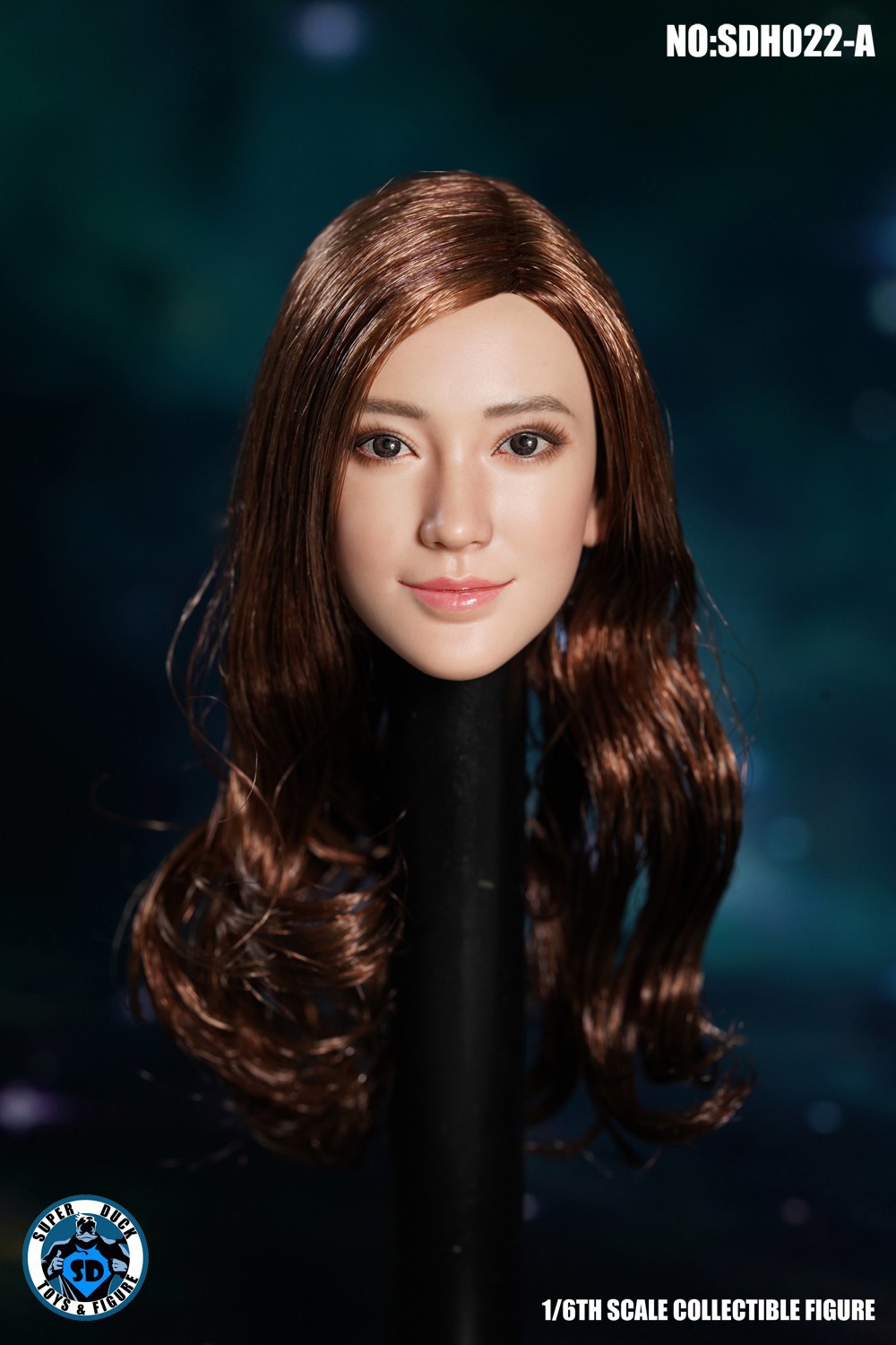 1/6 Asian Female Head Carving SDH022
