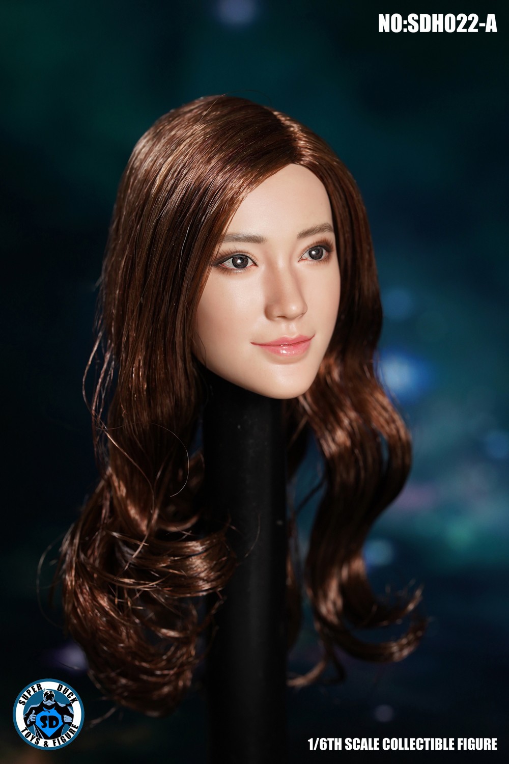 1/6 Asian Female Head Carving SDH022