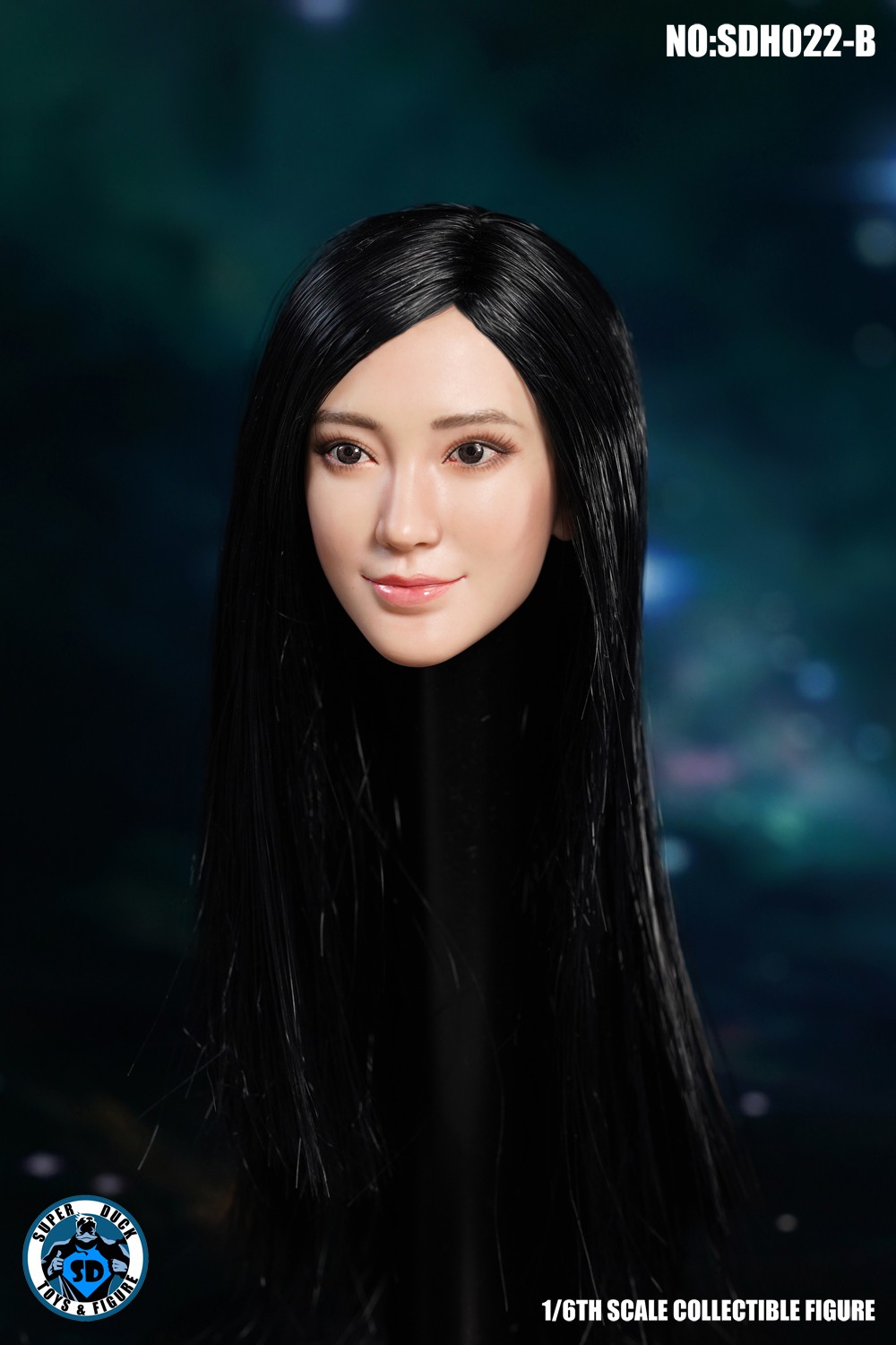 1/6 Asian Female Head Carving SDH022