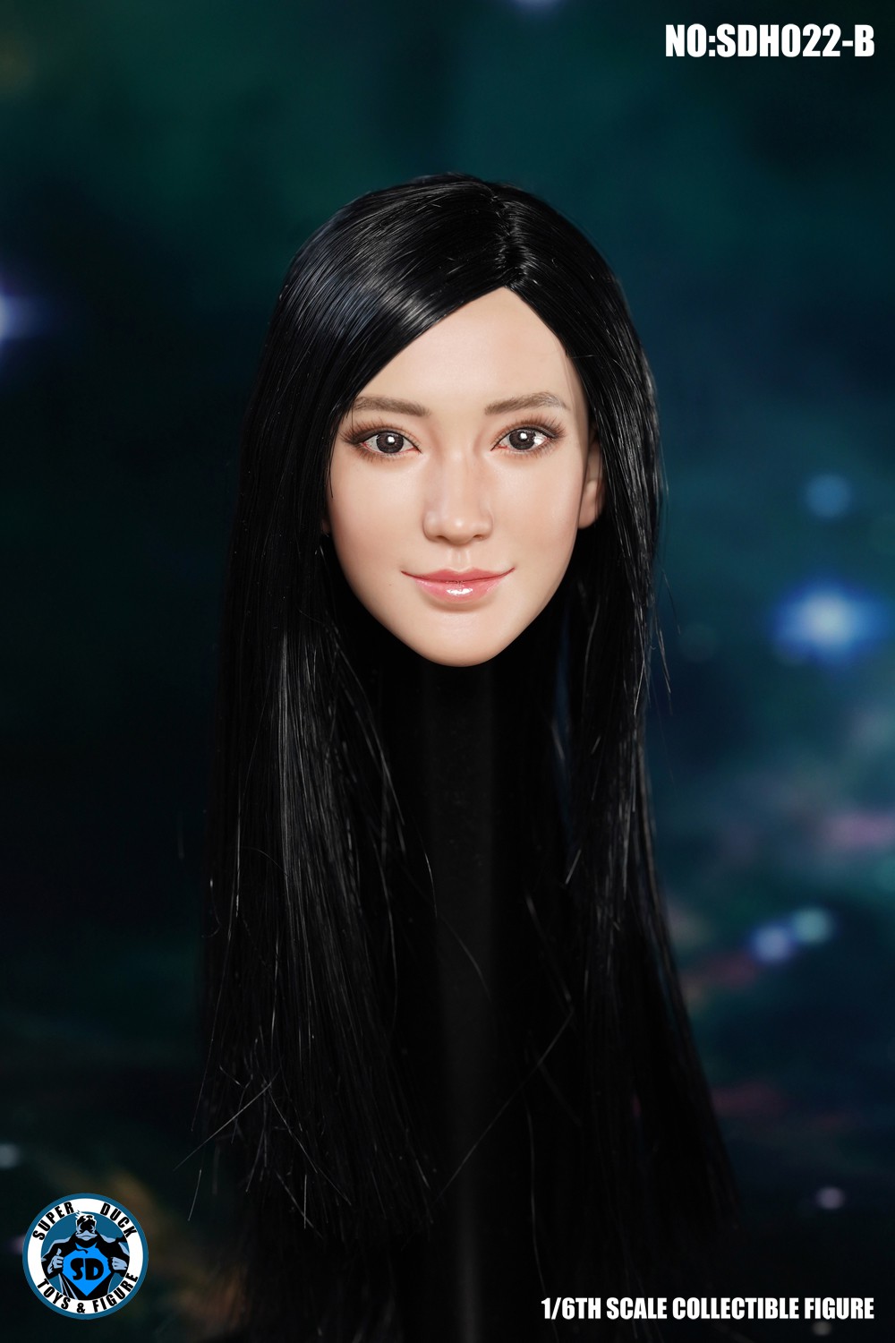 1/6 Asian Female Head Carving SDH022