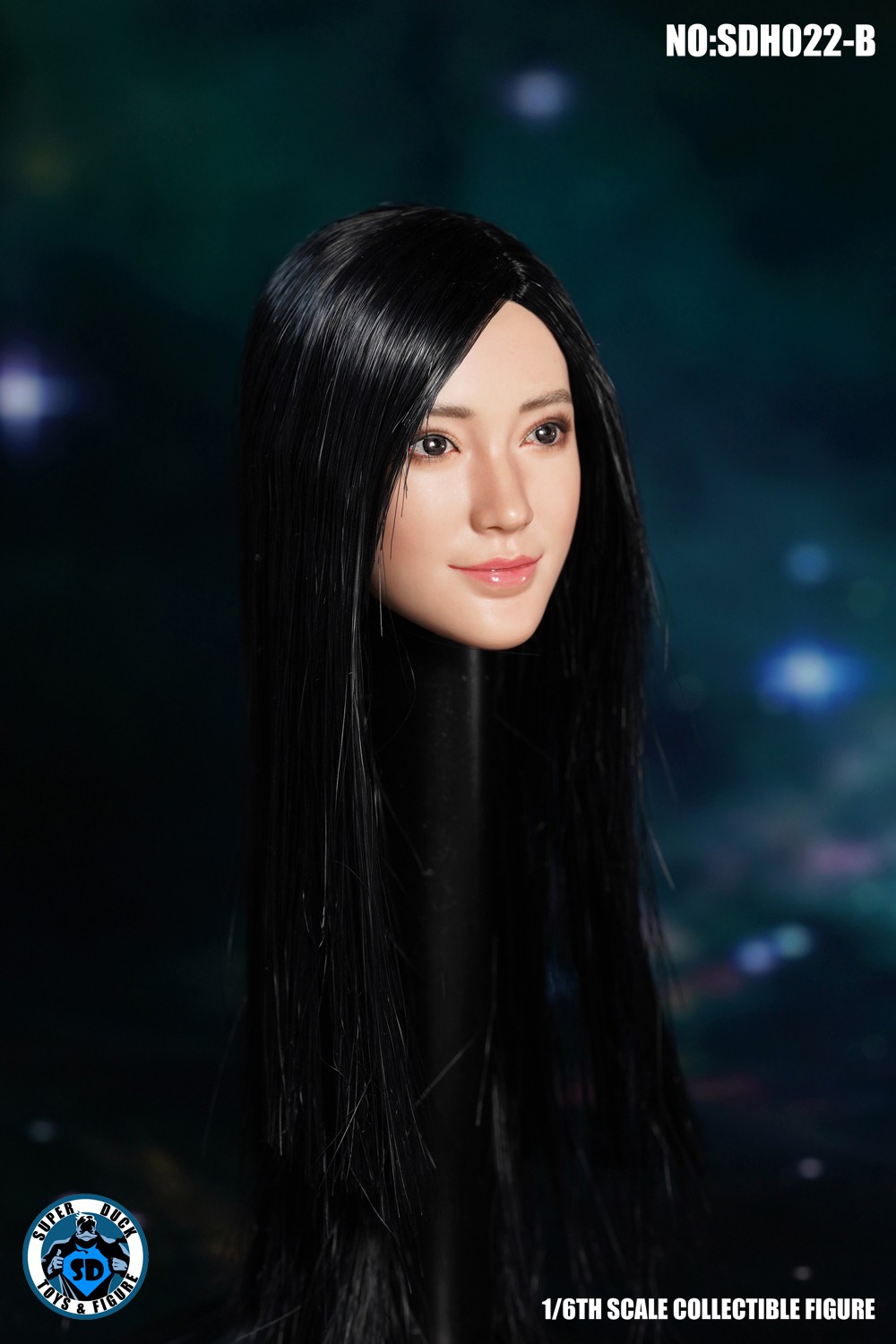 1/6 Asian Female Head Carving SDH022