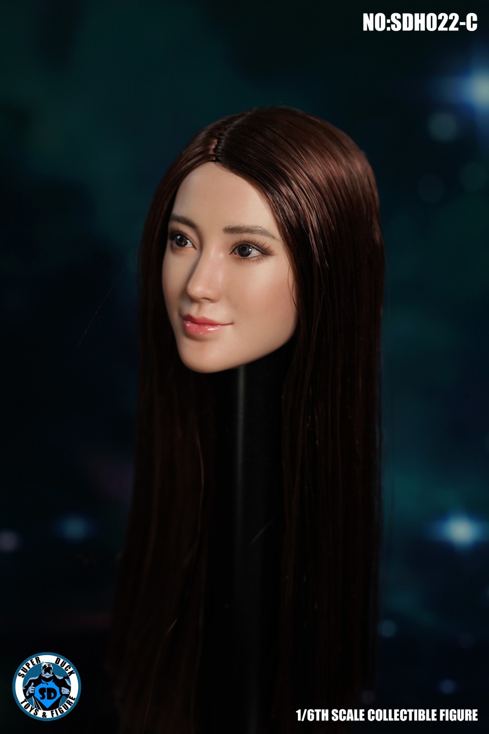 1/6 Asian Female Head Carving SDH022