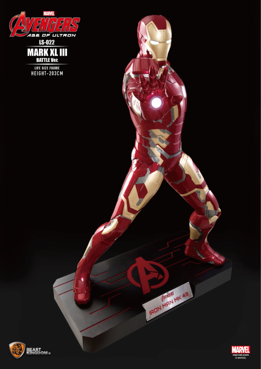  1/1 Avengers: Age of Ultron - Iron Man Mark 43 Battle Edition