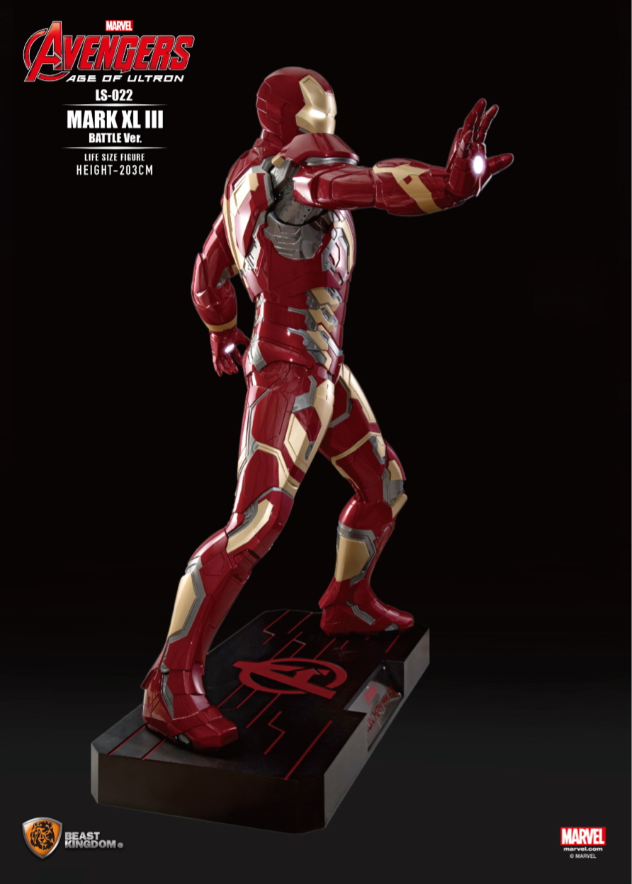  1/1 Avengers: Age of Ultron - Iron Man Mark 43 Battle Edition