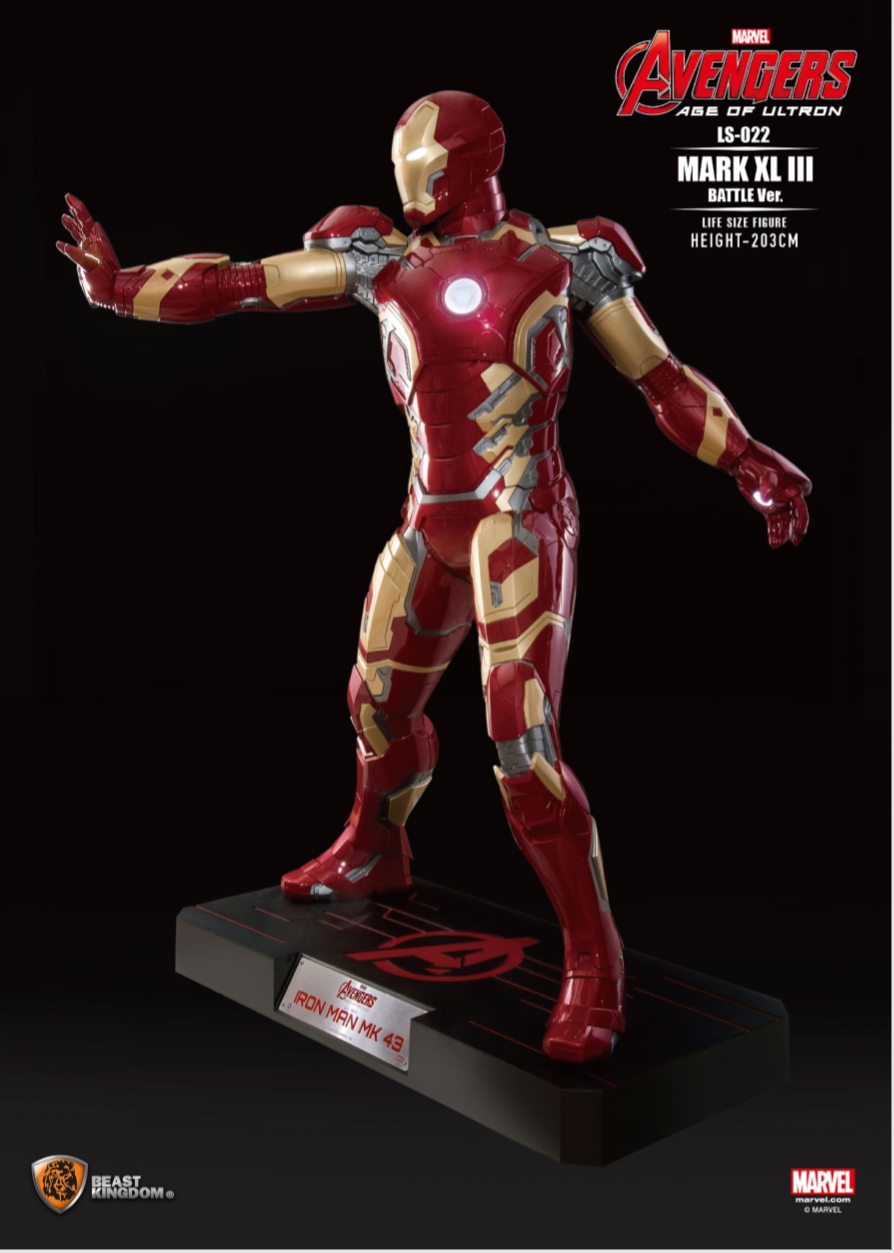  1/1 Avengers: Age of Ultron - Iron Man Mark 43 Battle Edition