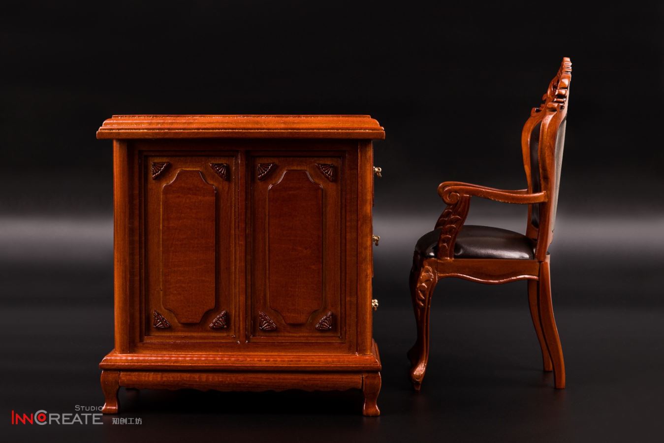 1/6 19th century solid wood classical furniture model set 1 (#NC-001)