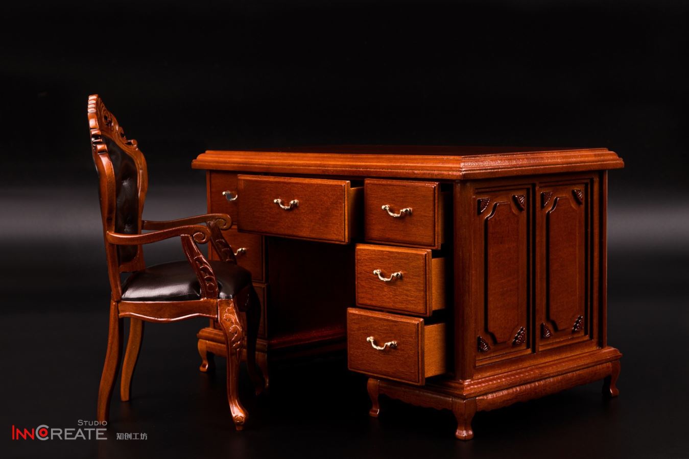 1/6 19th century solid wood classical furniture model set 1 (#NC-001)