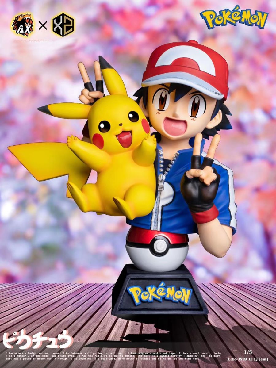 Ash Pikachu Bust