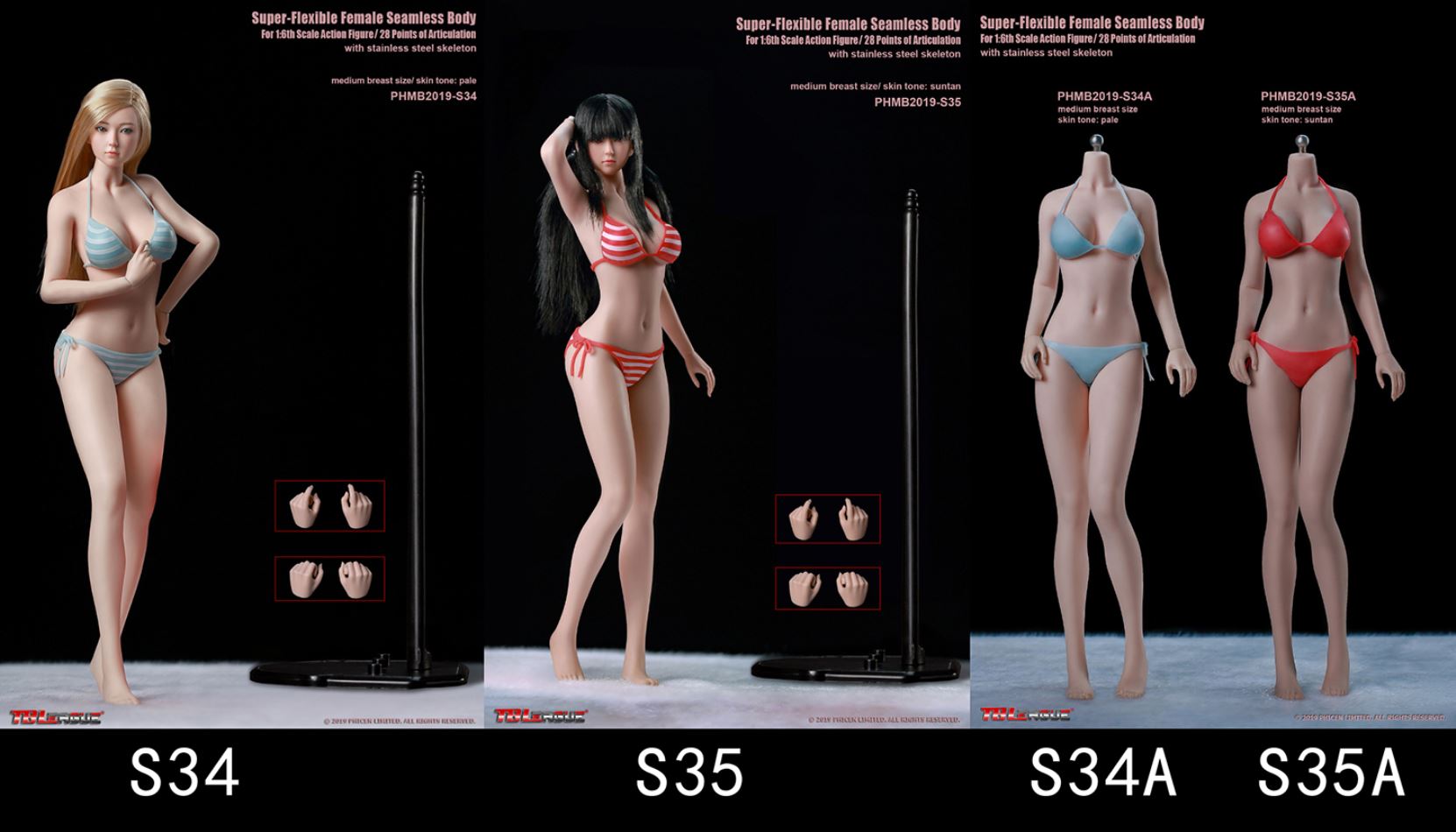 1/6 Female Super-Flexible Seamless Body - S34 / S35