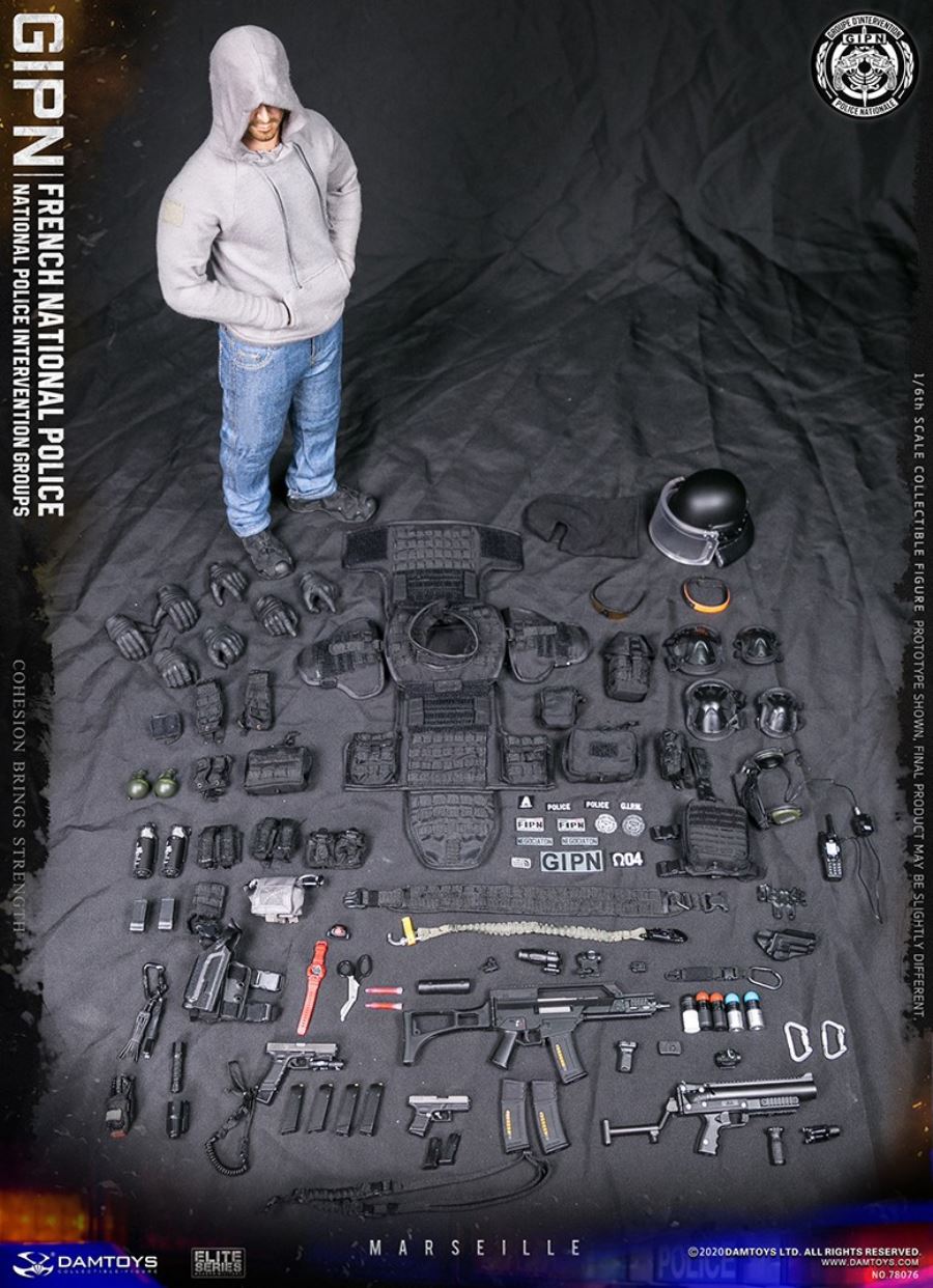 1/6 GIPN French National Police Intervention Team Marseille