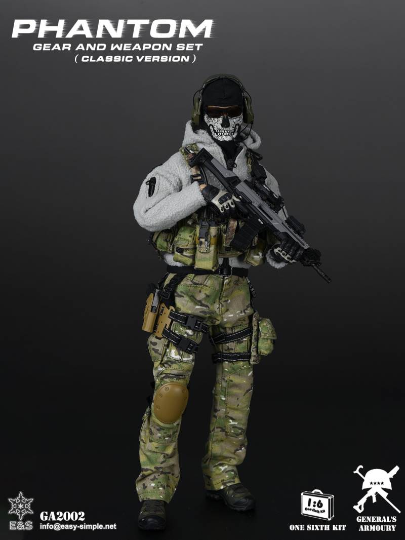 1/6 Modern Warfare Ghost Equipment Set