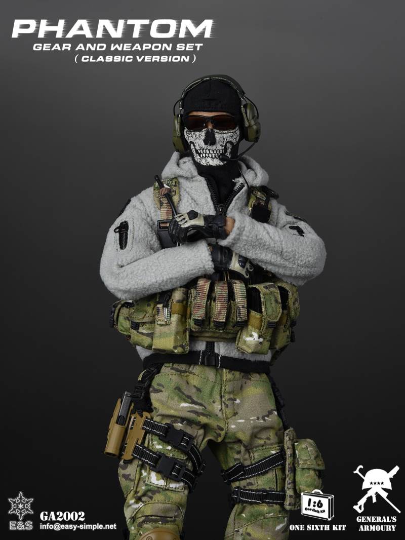 1/6 Modern Warfare Ghost Equipment Set