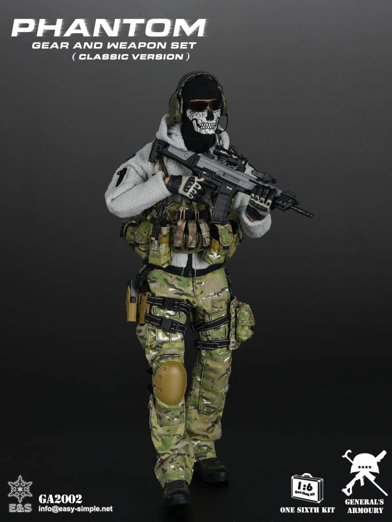 1/6 Modern Warfare Ghost Equipment Set