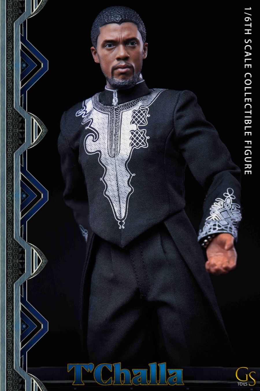 GST001 1/6 TChalla Wakanda King Panther Headsculpt