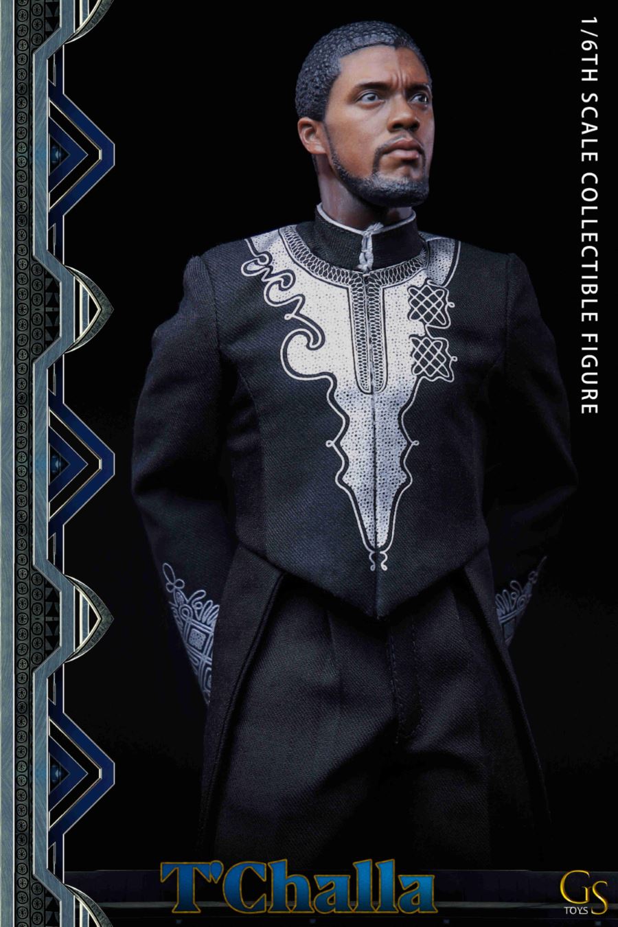 GST001 1/6 TChalla Wakanda King Panther Headsculpt