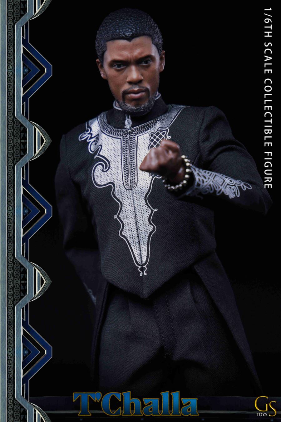 GST001 1/6 TChalla Wakanda King Panther Headsculpt