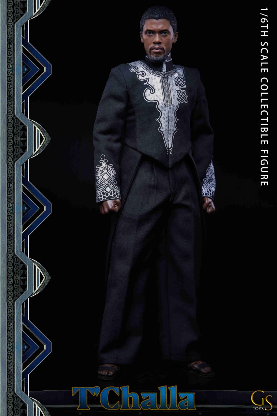 GST001 1/6 TChalla Wakanda King Panther Headsculpt