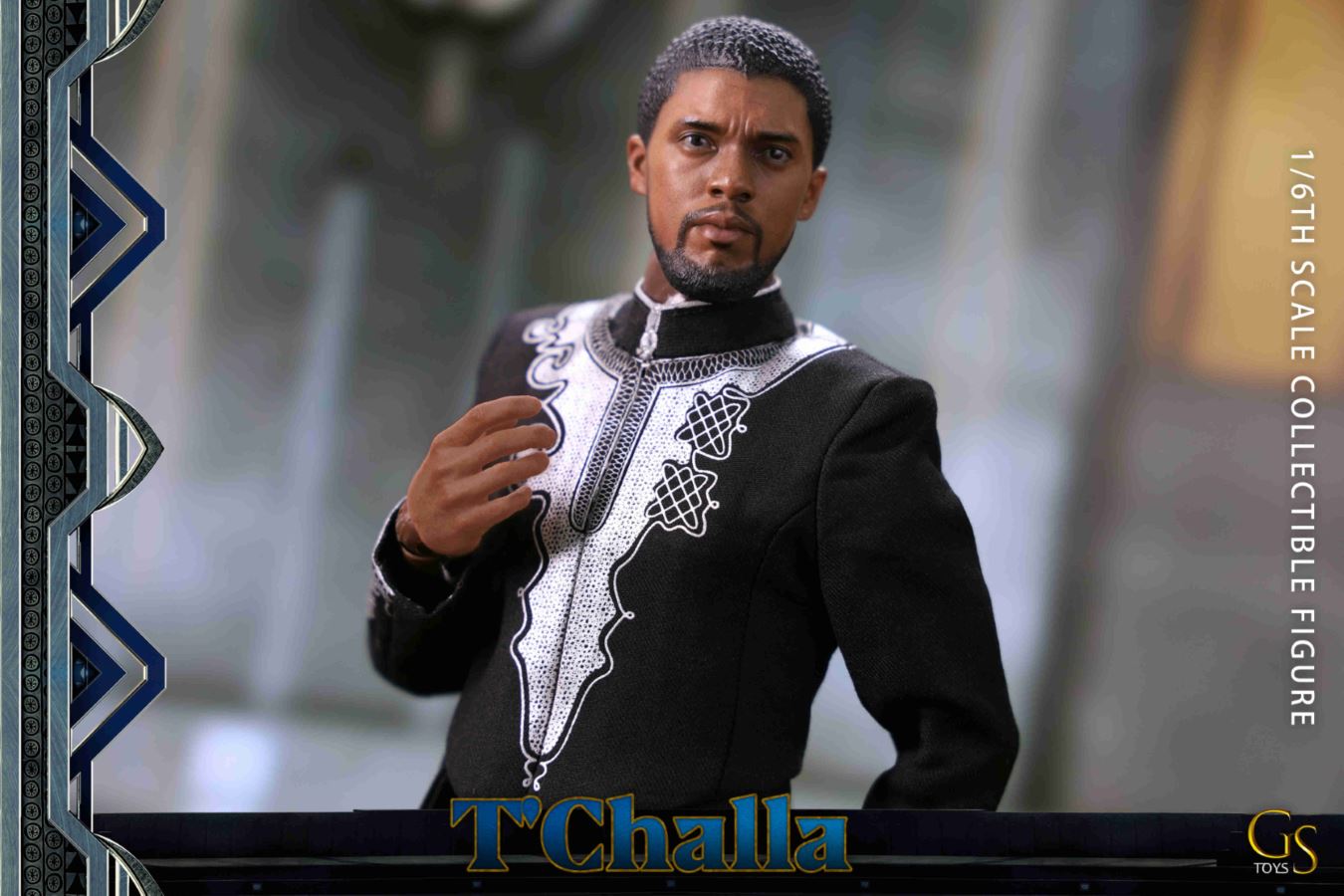 GST001 1/6 TChalla Wakanda King Panther Headsculpt