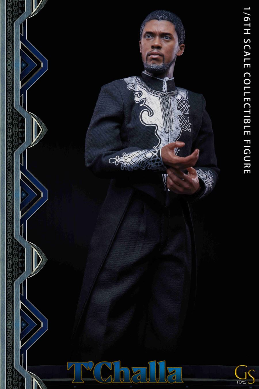 GST001 1/6 TChalla Wakanda King Panther Headsculpt