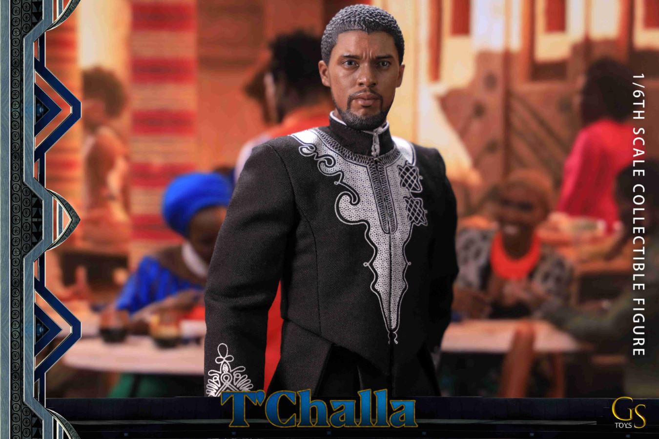 GST001 1/6 TChalla Wakanda King Panther Headsculpt