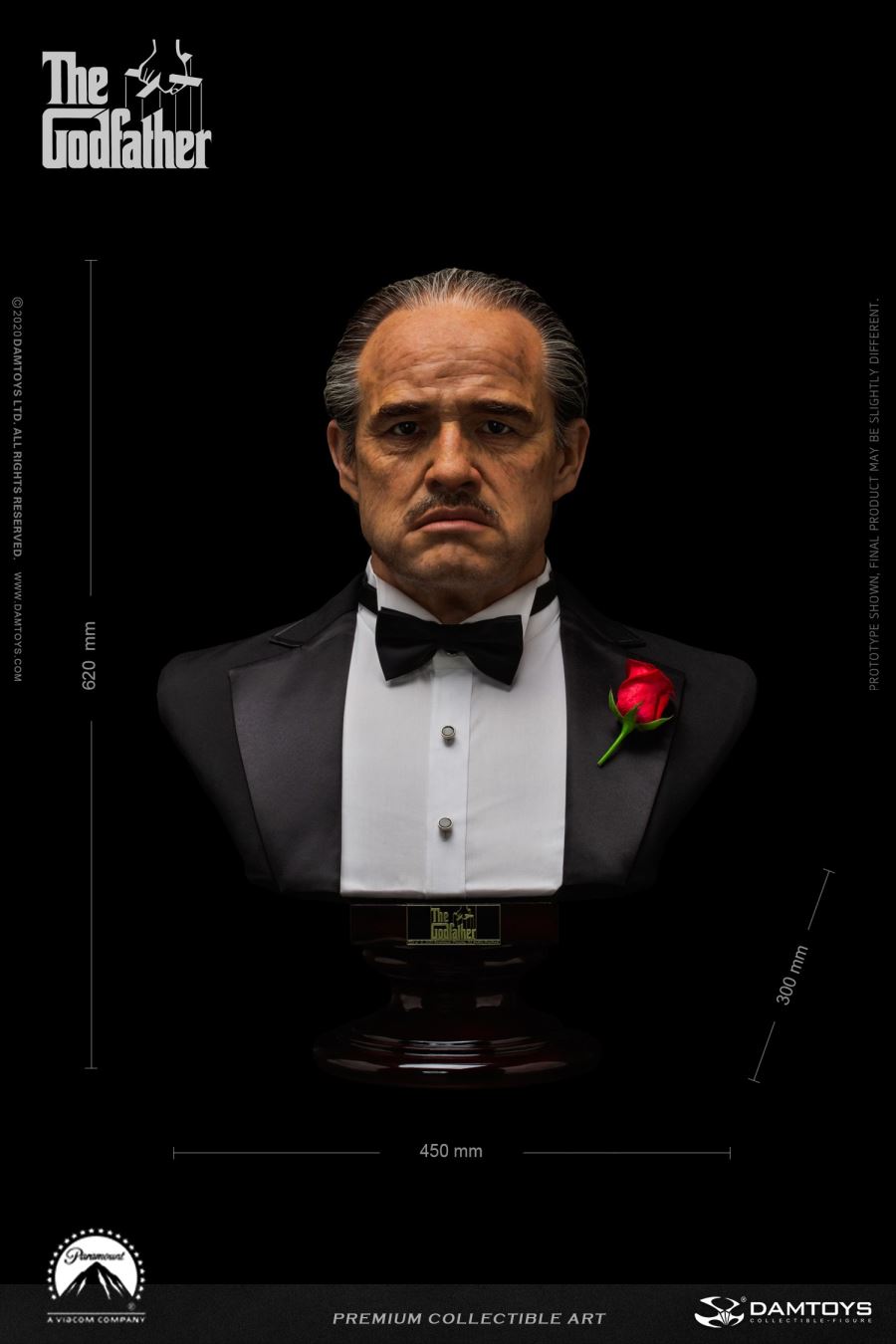 The Godfather 1972 Edition 1/1 Full Scale Silicone Collectible Bust