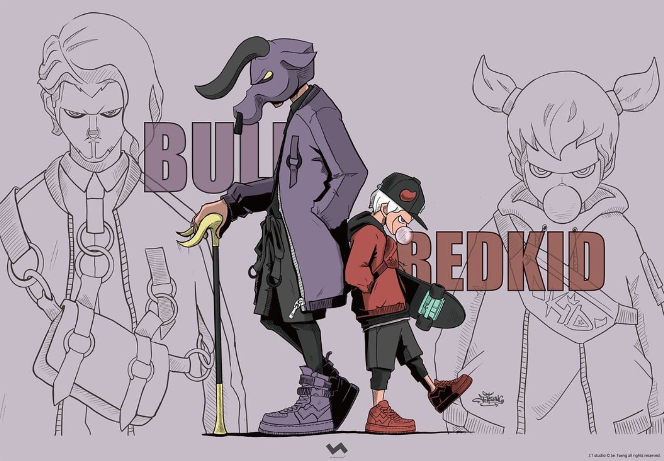 1/6 Street Mask Series BULL & RedKid