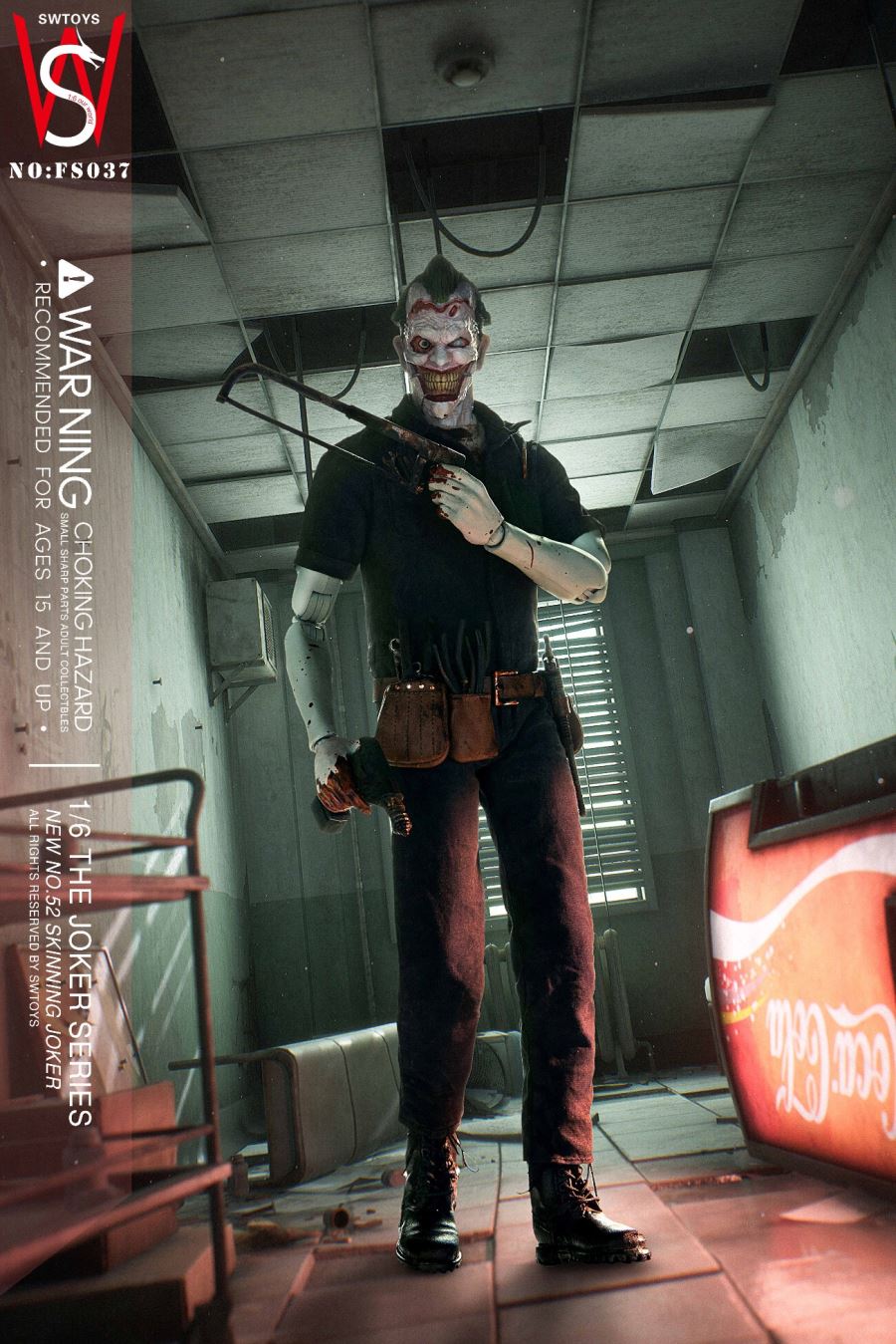 1/6 new 52 skinning clown action figure NO: FS037
