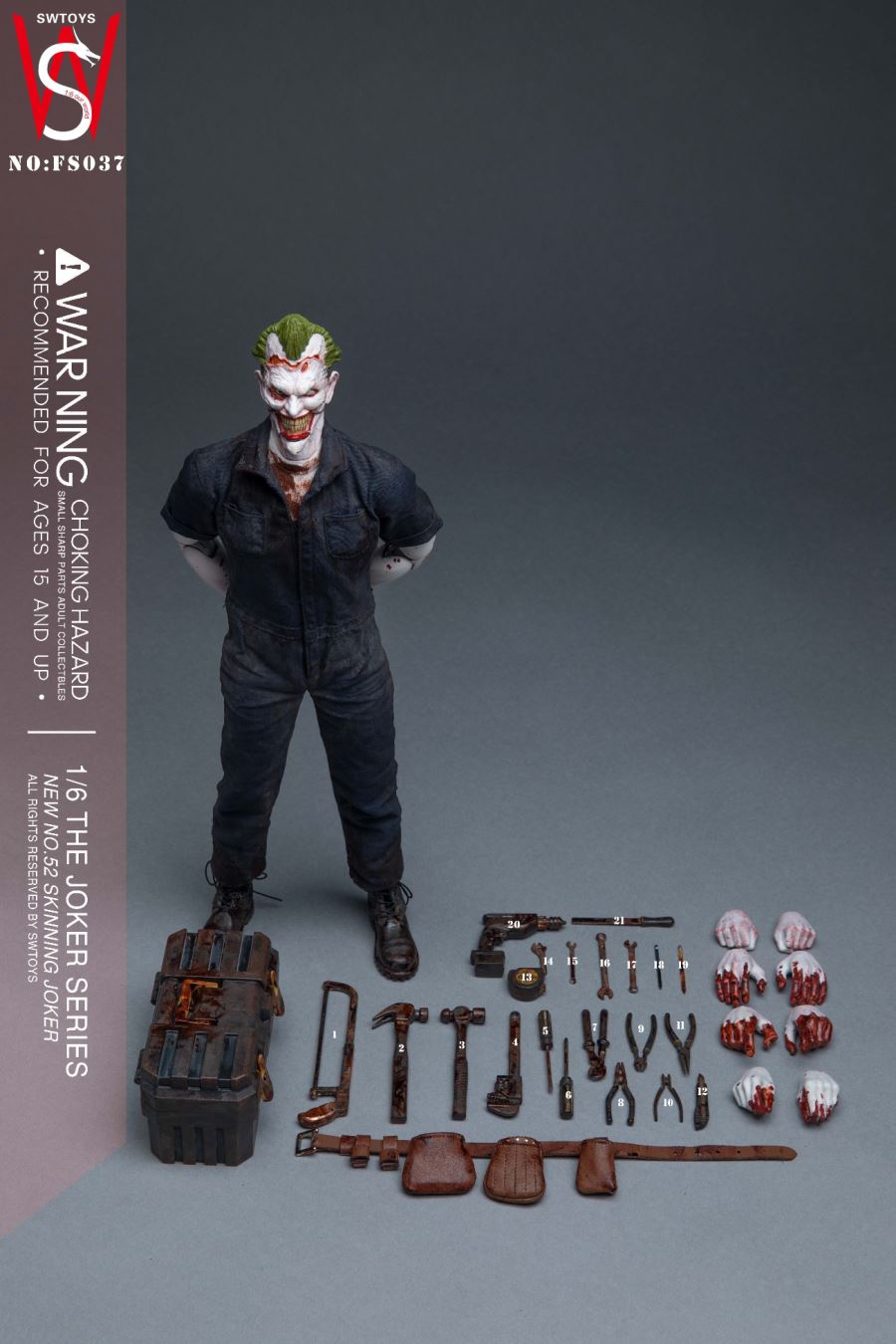 1/6 new 52 skinning clown action figure NO: FS037