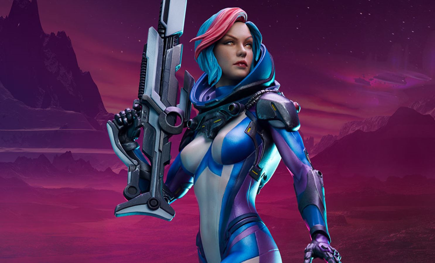Bounty Hunter Galactic Gun for Hire Statue