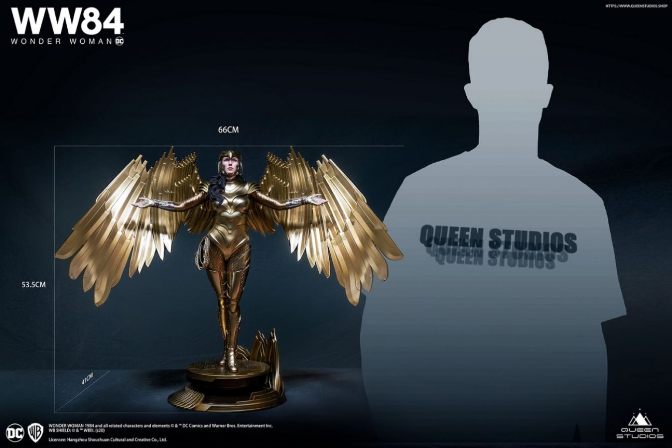 1/4 Wonder Woman 1984 - Flying Eagle Golden Battlegear Wonder Woman Statue
