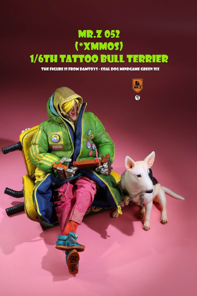 Animal Model No.52: 1/6th TATTOO BULL TERRIER (all 5 colors)