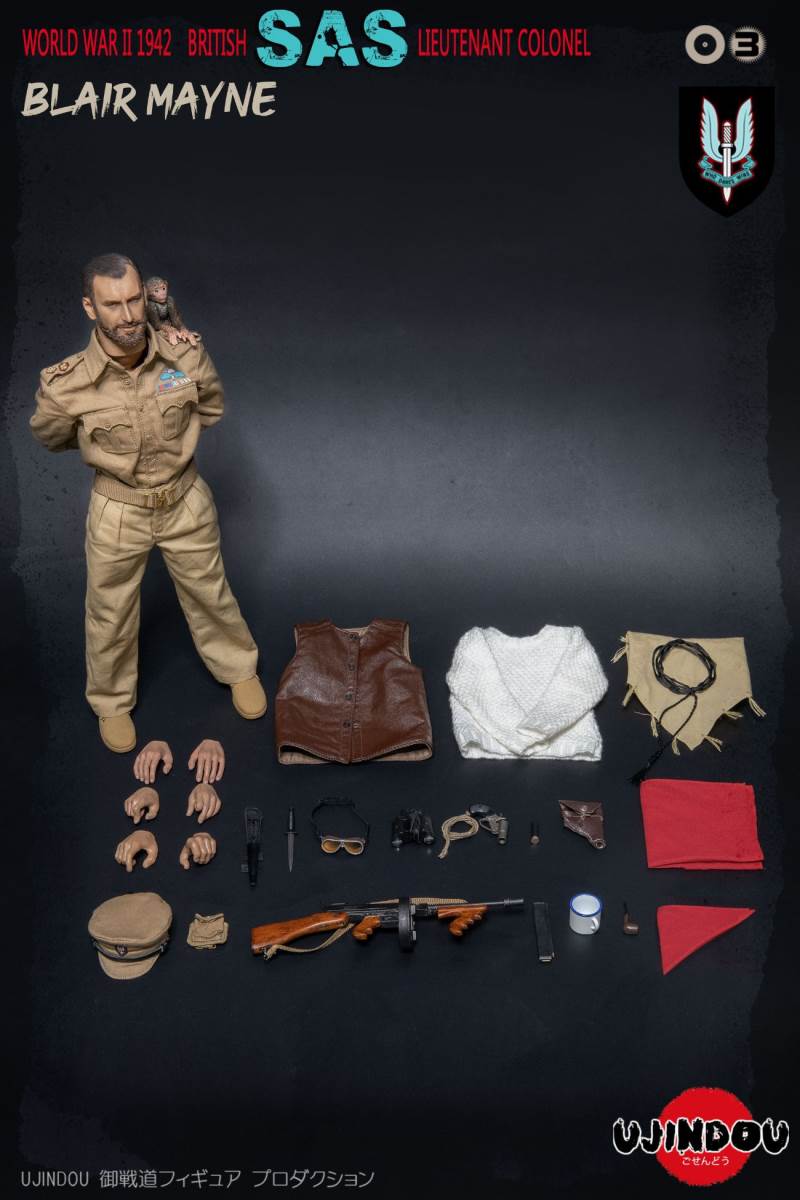 1/6 Royal Special Air Service Regiment SAS of WWII-Paddy Mayne Army Lieutenant Colonel