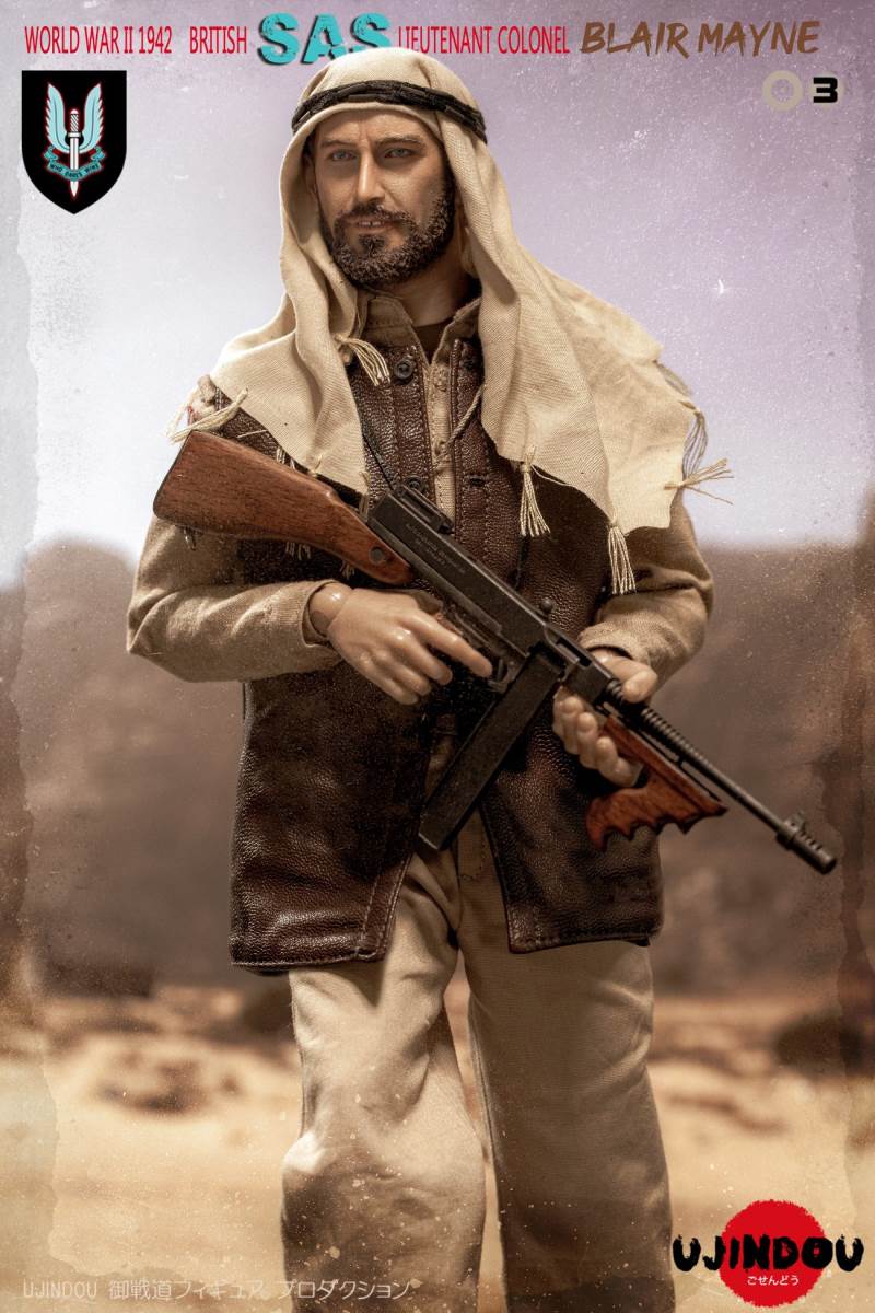 1/6 Royal Special Air Service Regiment SAS of WWII-Paddy Mayne Army Lieutenant Colonel