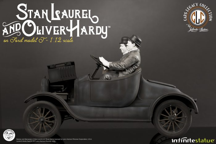 Stan Laurel and OliverHardy on Ford 1/12 scale statue