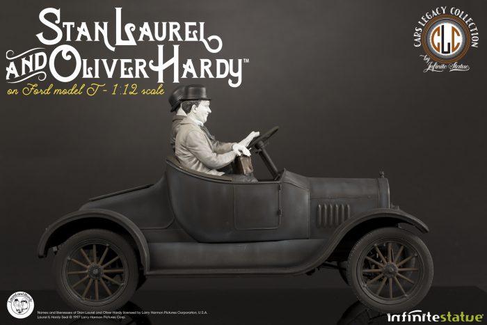 Stan Laurel and OliverHardy on Ford 1/12 scale statue