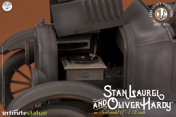Stan Laurel and OliverHardy on Ford 1/12 scale statue