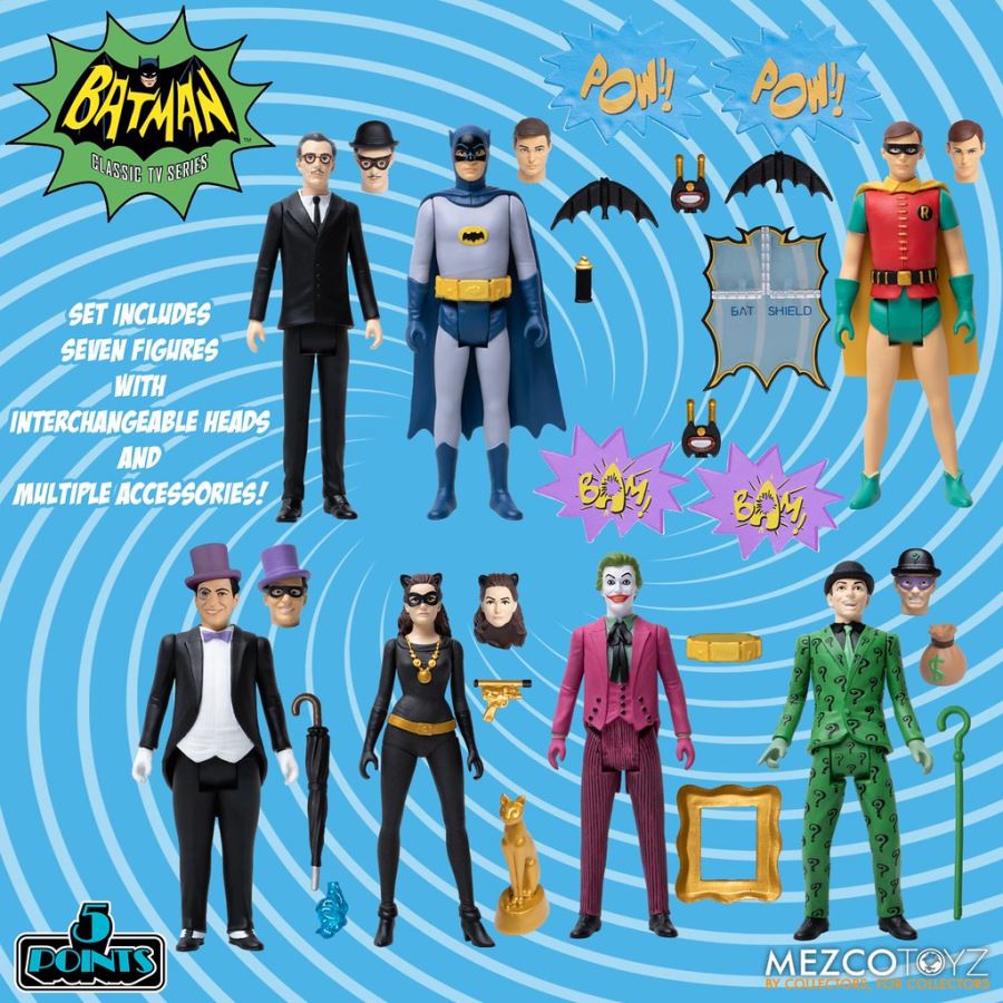 5 POINTS Batman (1966): Deluxe Boxed Set