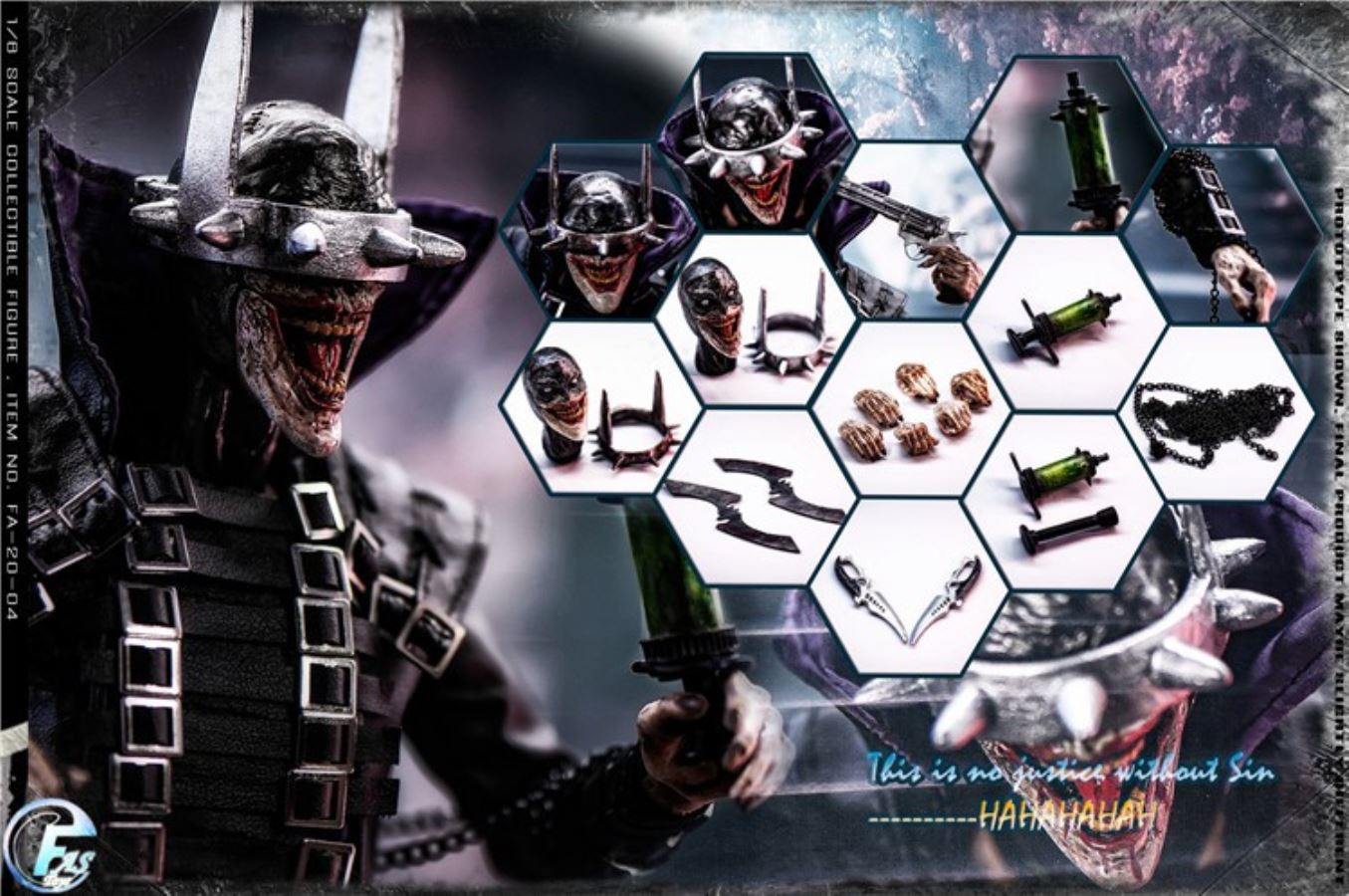 1/6 FA-20-04 Death Metal Laughing Bat Action Figure